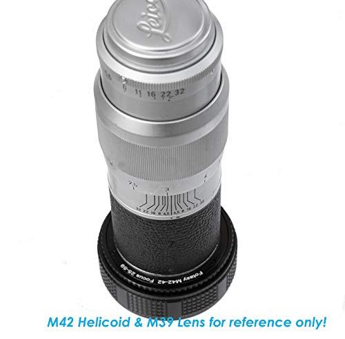 Fotasy (2 Packs) M39 to M42 Adapter Ring, 39mm to 42mm Lens Adapter, for 42mm Focusing Helicoid