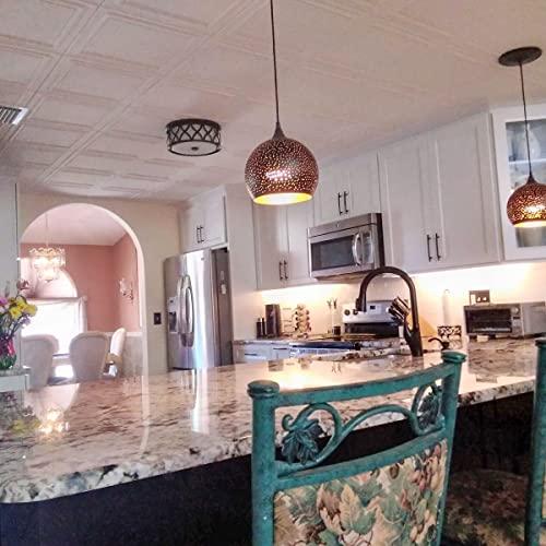 A La Maison Ceilings A La Maison Ceilings R24 Line Art Foam Glue-up Ceiling Tile (21.6 sq. ft./Case), Pack of 8, Plain White