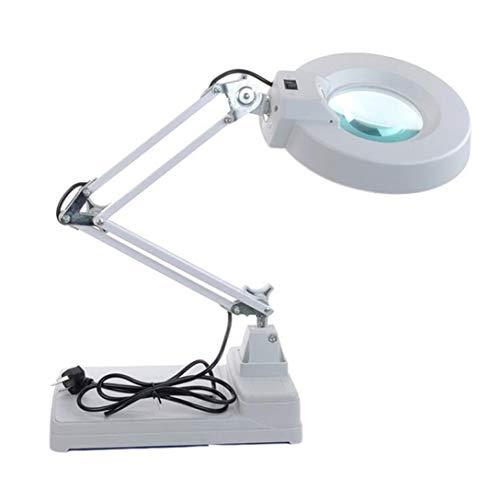 vinmax 10X Led Magnifying Glass with Light, vinmax Desktop Magnifier Lamp with LED Light |Adjustable Arm Magnifier Lamp Light Magnifying Glass Lens Diopter Folding Magnifier 110V Ship from US