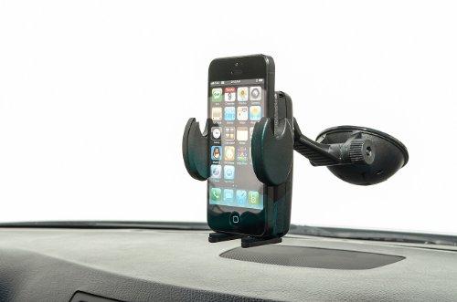 ARKON ARKON Mounts Windshield or Dash Car Mega Grip Phone Holder Mount | Universal Phone Fit | Adjustable Angle | Strong Windshield Suction | Compatible with iPhone, Galaxy, Note, Pixel, and more