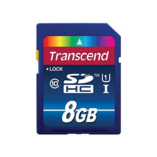 Transcend Transcend 8GB SDHC Memory Card Premium Class 10 UHS-I (Pack of 5) TS8GSDU1 - Top Value Bundle
