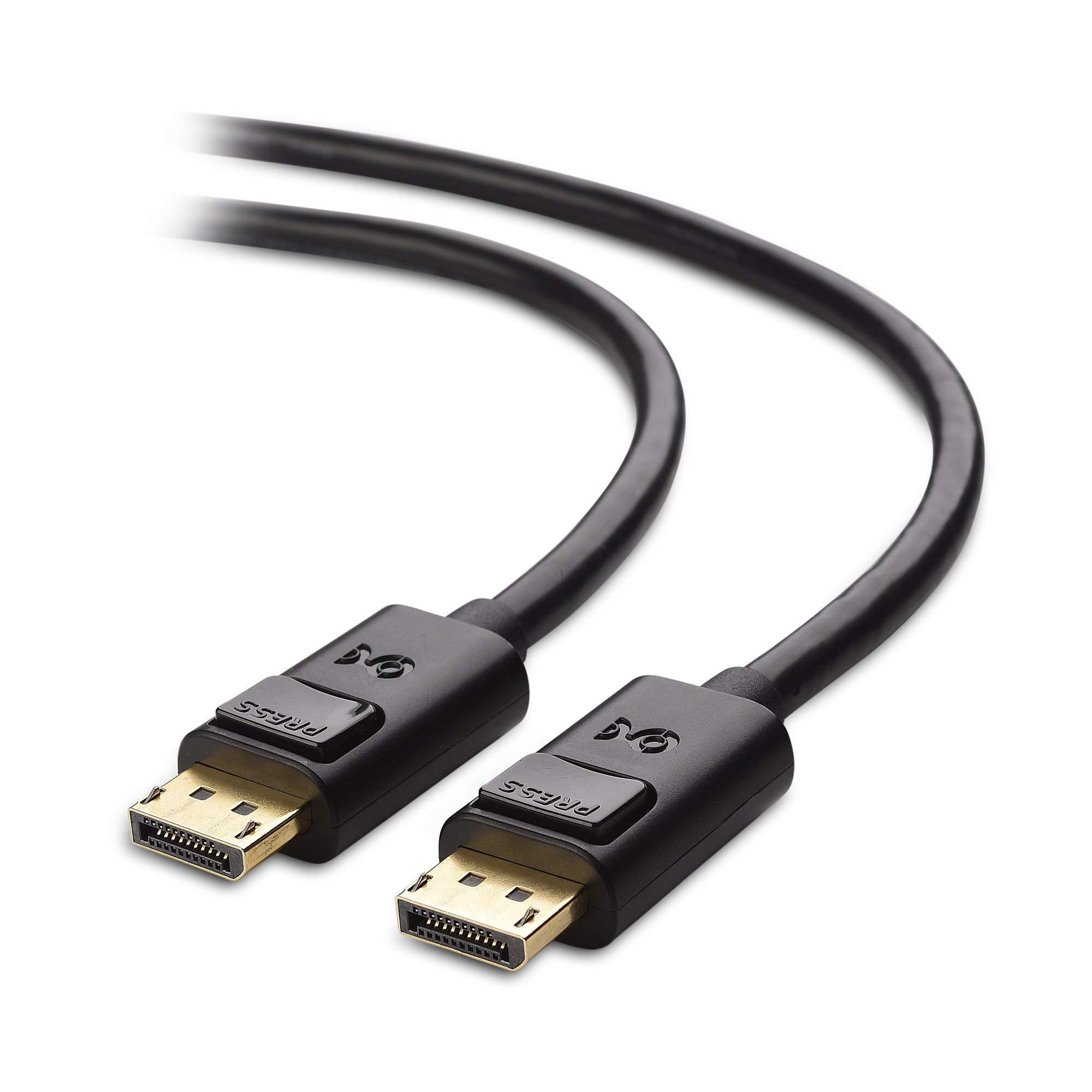Cable Matters Cable Matters HDMI to DisplayPort Adapter (HDMI to DP Adapter) with 4K Video Resolution Support & DisplayPort to DisplayPort Cable (DP to DP Cable) 6 Feet