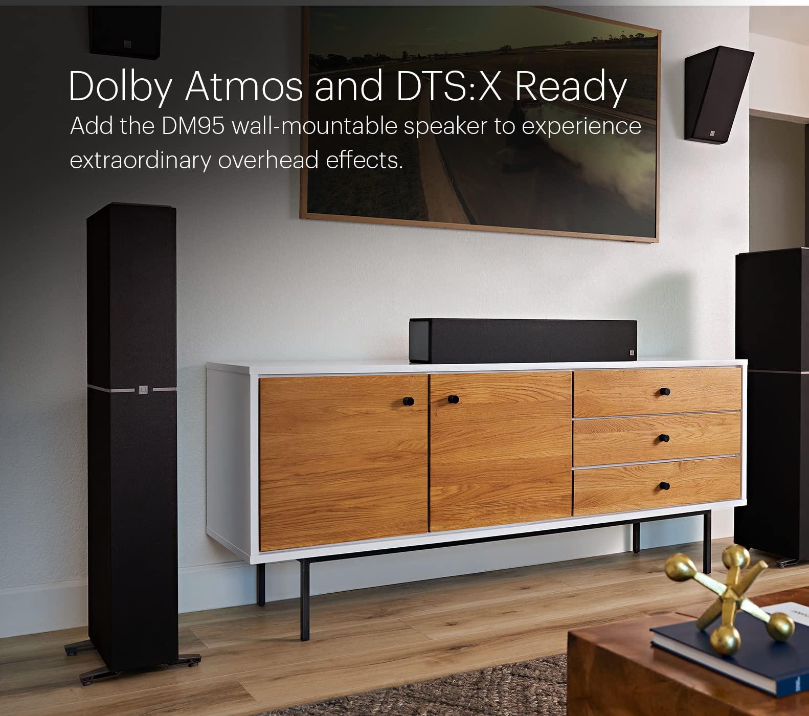 Definitive Technology Definitive Technology Dymension DM60 Mid-Size Tower Speaker, Adjustable Bipolar Arrays, 4 BDSS Mid/Bass Woofers & Tweeter, 3XR Architecture with 8" Dual Radiators, Dolby Atmos/DTS:X Ready, Black