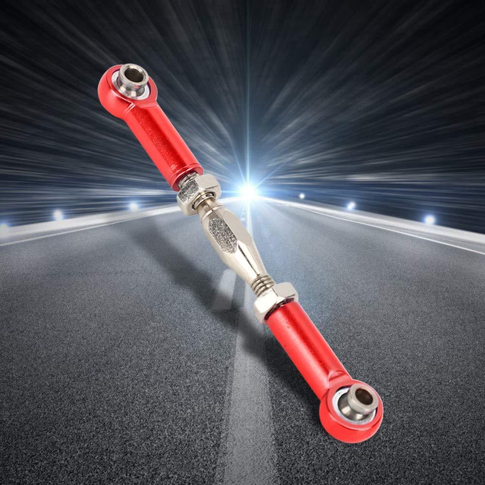 MUNEFE MUNEFE RC Stee Links, RC Car Push Rod, RC Stee Rod Links, Suitable for Ensu The Reliable Performance of Your Rc Model(Red)