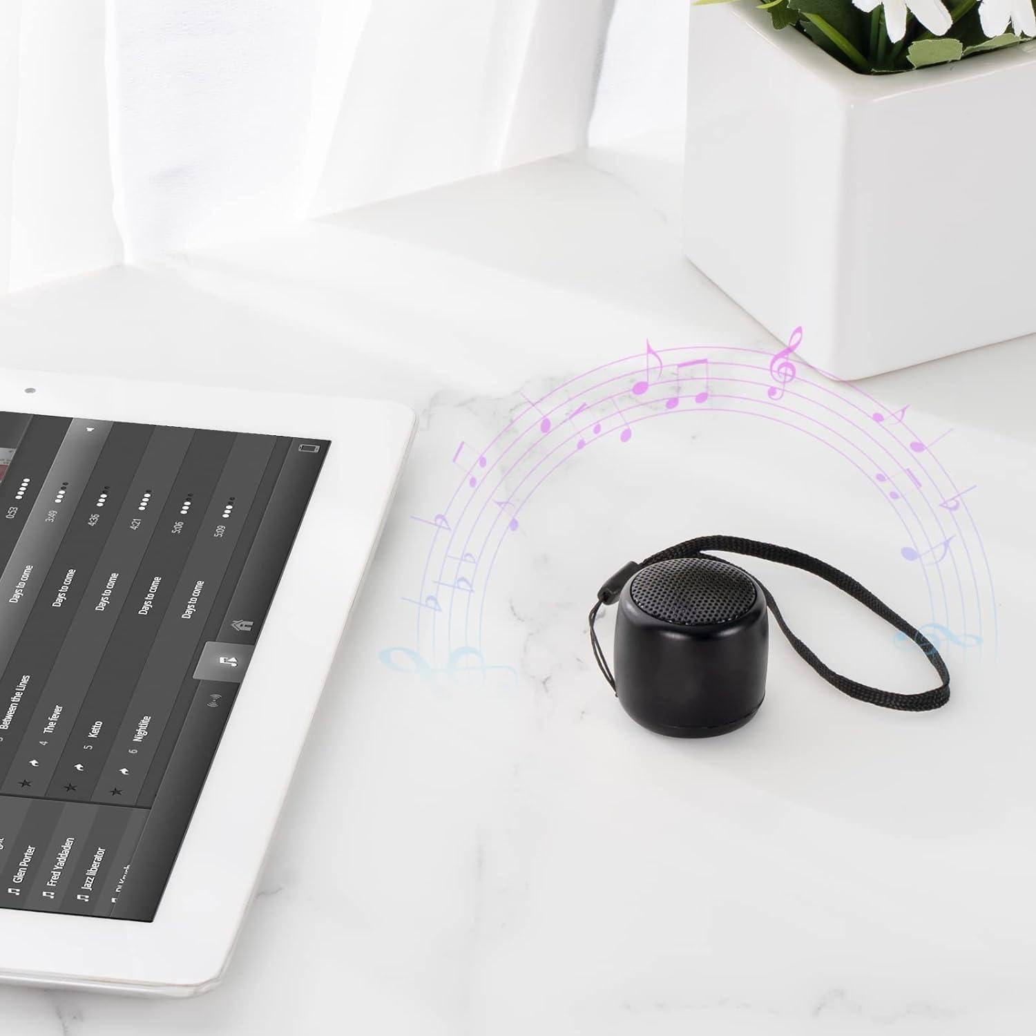 YXYKODM YXYKODM Best Mini Portable Bluetooth Speaker with HD Sound & Bass I Smallest Wireless Bluetooth Speakers for Phone/PC/Tablet I Photo Selfie Button Answer Phone Calls I Cute Tiny Speaker