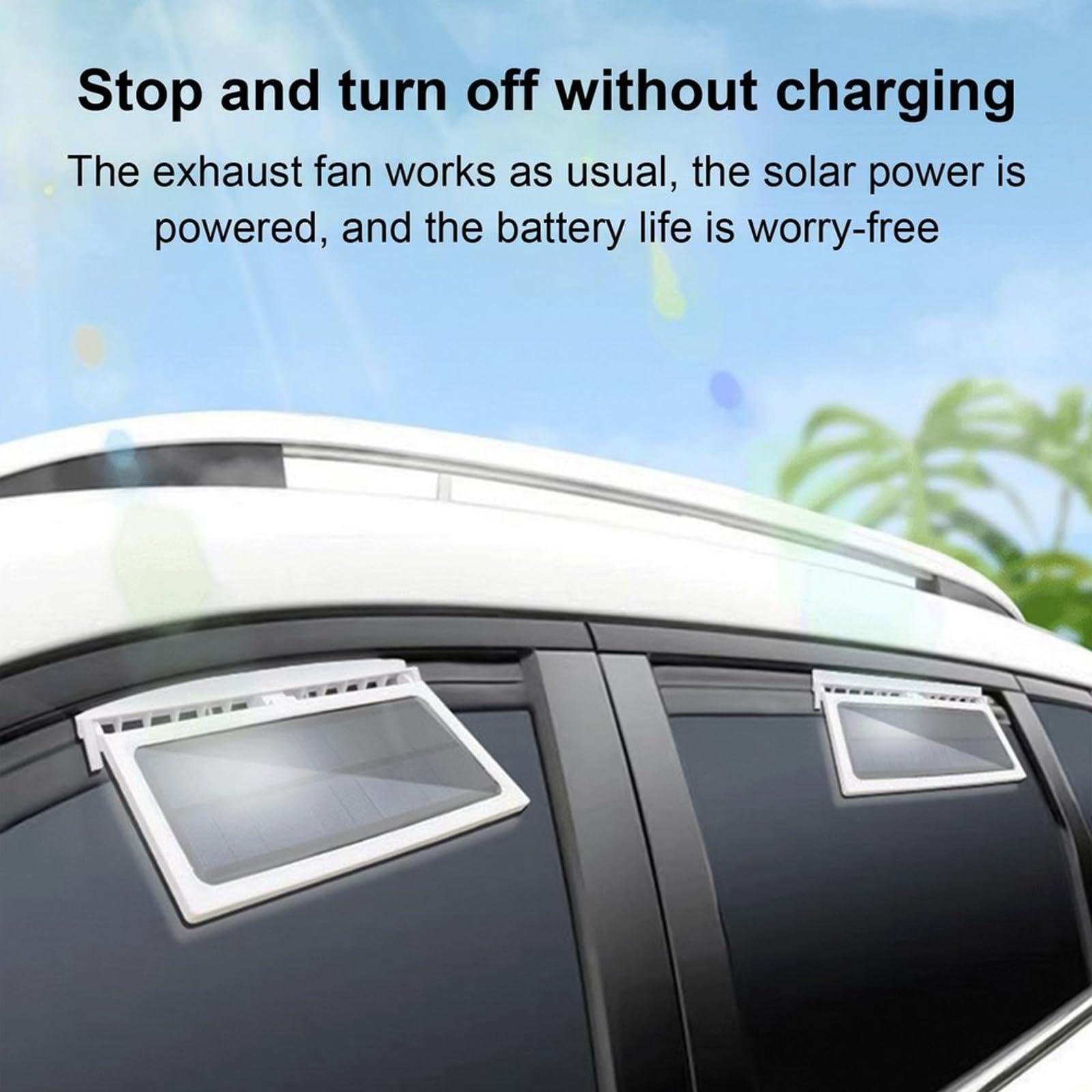YOGOTEU YOGOTEU Car Window Solar Ventilator USB Charging Solar Powered Fan Car Exhaust Fan Auto Air Vent Cooling System