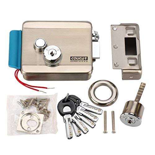 AMOCAM AMOCAM Apartment Video Intercom System and Electric Control Door Lock and 12V Power Supply Control, Support Keyfob Unlock for 3 Units Apartment Household