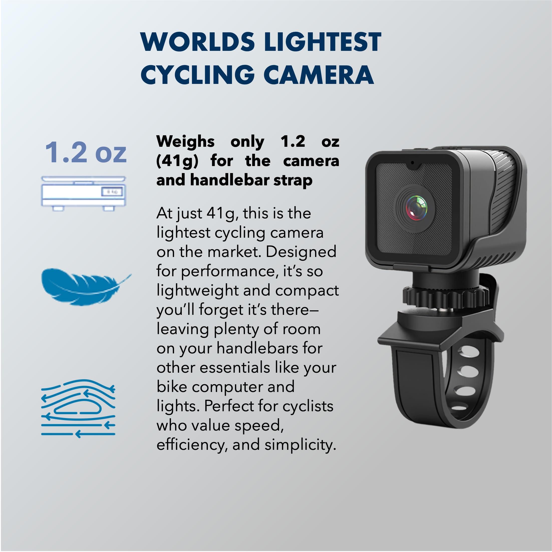 TIROL SUPPLIES TIROL SUPPLIES Bike Camera with 170 Wide Angle, HD 1080P Mini Sport Camera, Loop & Emergency Recording, Bicycle, Outdoor Sports, USB Rechargeable & Portable Action Camera, 1.2 oz (41g)