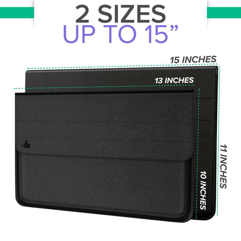 DefenderShield DefenderShield EMF Protection Laptop Sleeve & 5G Radiation Blocker Case - Notebook Computer EMF Blocking Shield Cover Lap Pad (fits up to 15\" Laptop, MacBook etc)