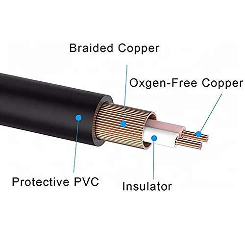 SatelliteSale SatelliteSale 3 Male to 3 Male RCA Audio Video AV Composite Cable Universal Wire PVC Black Cord 3 feet