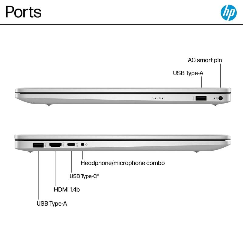 HP HP Business Laptop Computer, 17.3" FHD IPS LED Laptop 40GB RAM 2TB SSD, AMD Ryzen 5 7430U, Windows 11 Pro Laptop with Microsoft Office Lifetime License, Numeric Keypad, SageNova Earphones, Silver