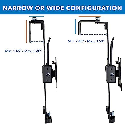 Mount-It! Mount-It! Cubicle Monitor Mount Hanger Attachment, Hanging Height Adjustable VESA Bracket for a 17\" to 32\" Screen, Adjustable Hook Supports up to 17.6 lbs, Black (MI-785)