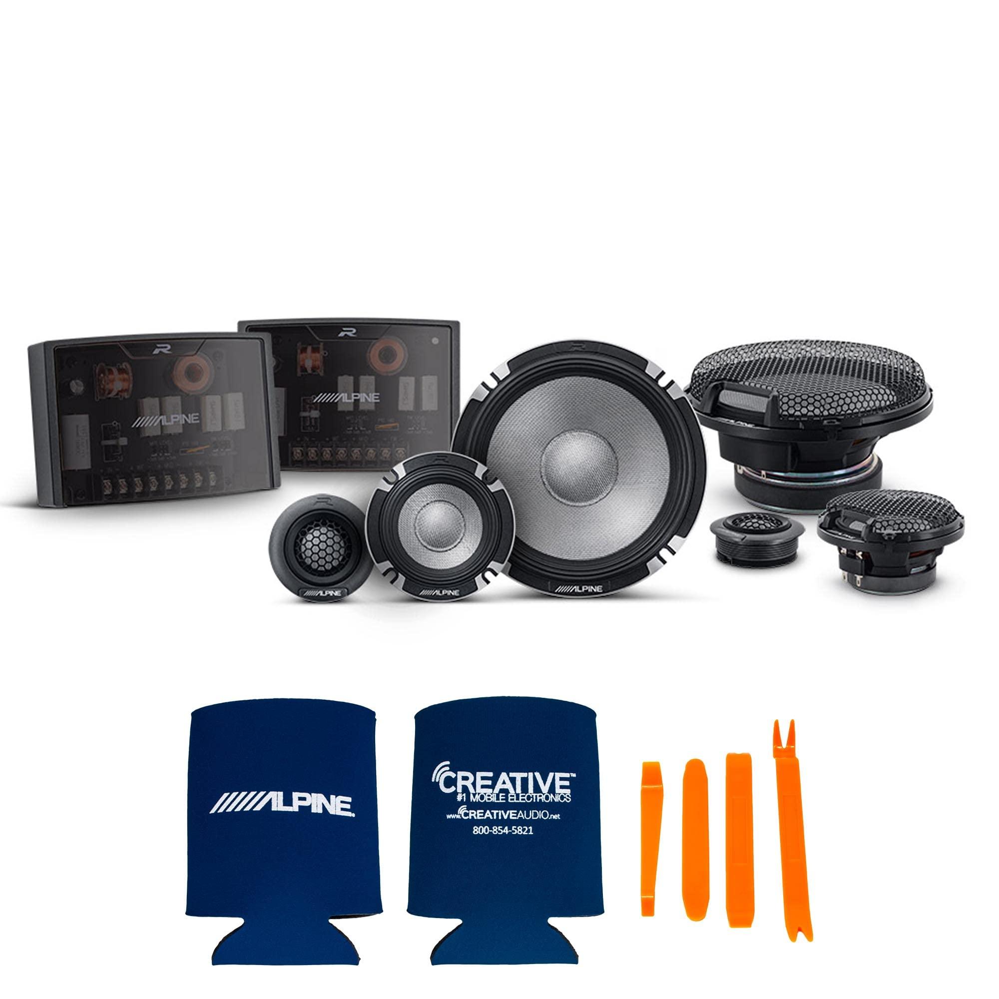 Alpine Alpine R2 Speaker Bundle - Two Pairs of R2-S653 6.5" R-Series Pro High-Resolution 3-Way Component Speakers
