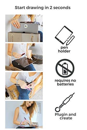 SonarPen SonarPen - Pressure Sensitive Smart Stylus Pen Bundle with SonarPen Pocket Carrier, Compatible with Apple iPad/iPhone/Android/Nintendo Switch/Chromebook (Purple)