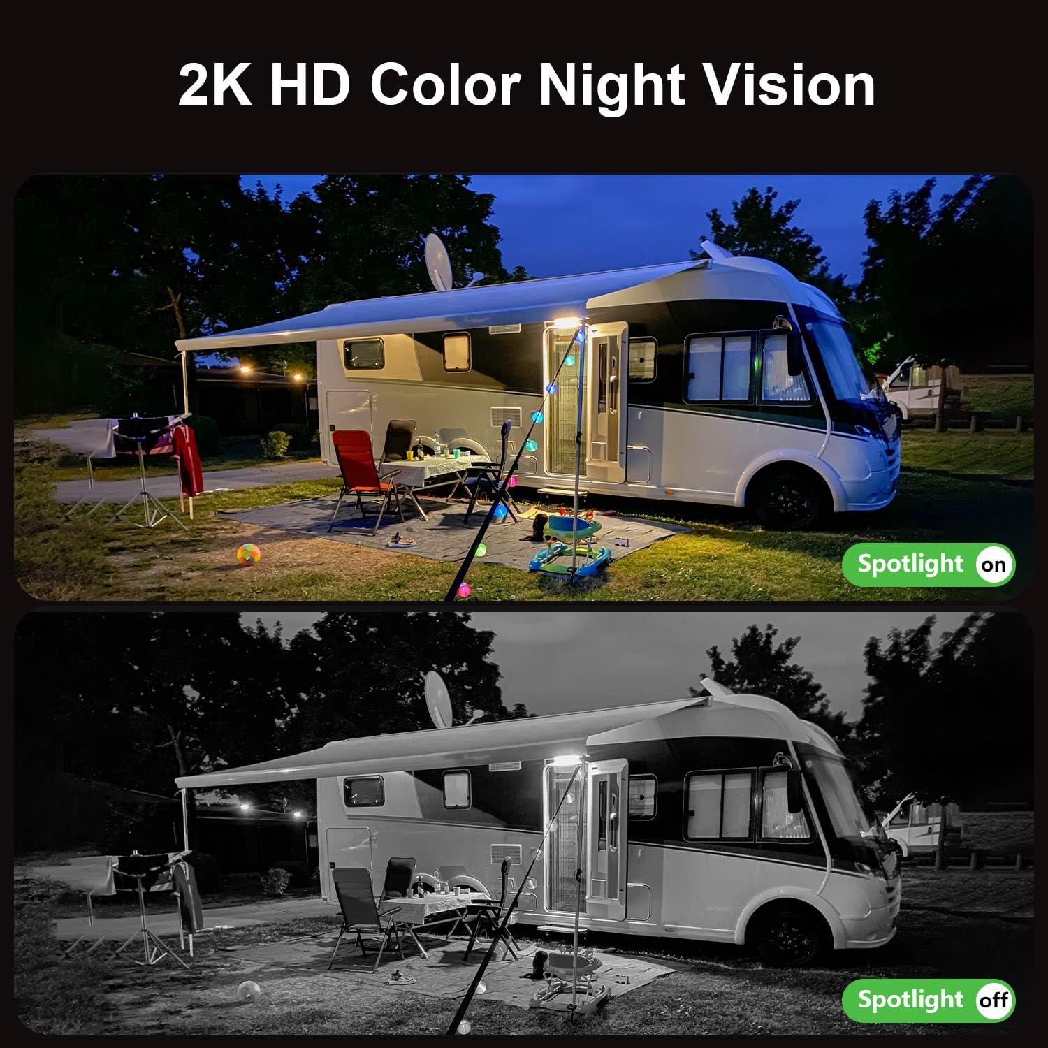 HOSAFE.COM 4G LTE Cellular Security Camera No Internet Needed, No WIFI Security Cameras Wireless Outdoor, Solar Camera With SIM Card, PIR Sensor, 360 PTZ, 2K HD Color Night Vision, 2-Way Talk, IP66 Waterproof