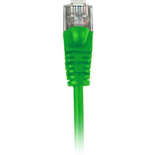 Comprehensive Comprehensive MicroFlex Pro AV/IT CAT6 Snagless Patch Cable Green 14ft
