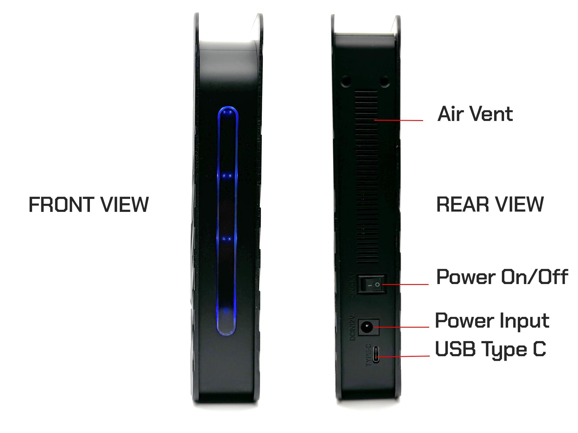 Avolusion Avolusion T8 Series 8TB USB 3.0 External Gaming Hard Drive for PS5 Game Console (Black) - 2 Year Warranty (Renewed)