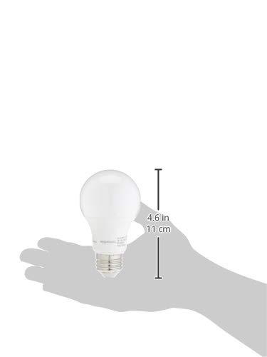 Amazon Basics Amazon Basics A19 LED Light Bulb, 60 Watt Equivalent, Energy Efficient 9W, E26 Standard Base, Soft White 2700K, Dimmable, 10,000 Hour Lifetime , 16-Pack