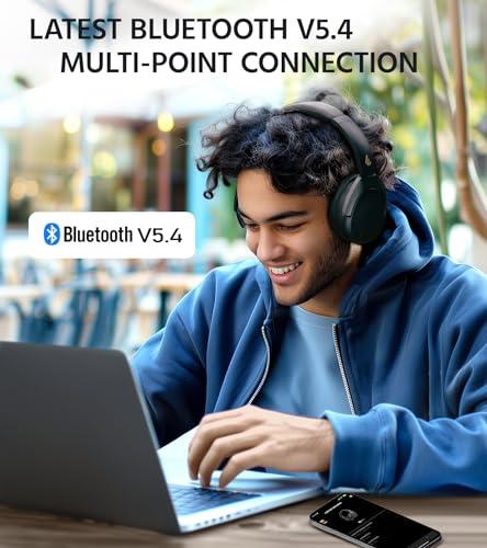 Edifier Edifier W830NB Wireless Over Ear Headphones with -45dB Active Noise Cancelling, 94H Playtime, LDAC Hi-Res Sound, Spatial Audio, Fast Charging, Multipoint Connection, Bluetooth V5.4 - Black