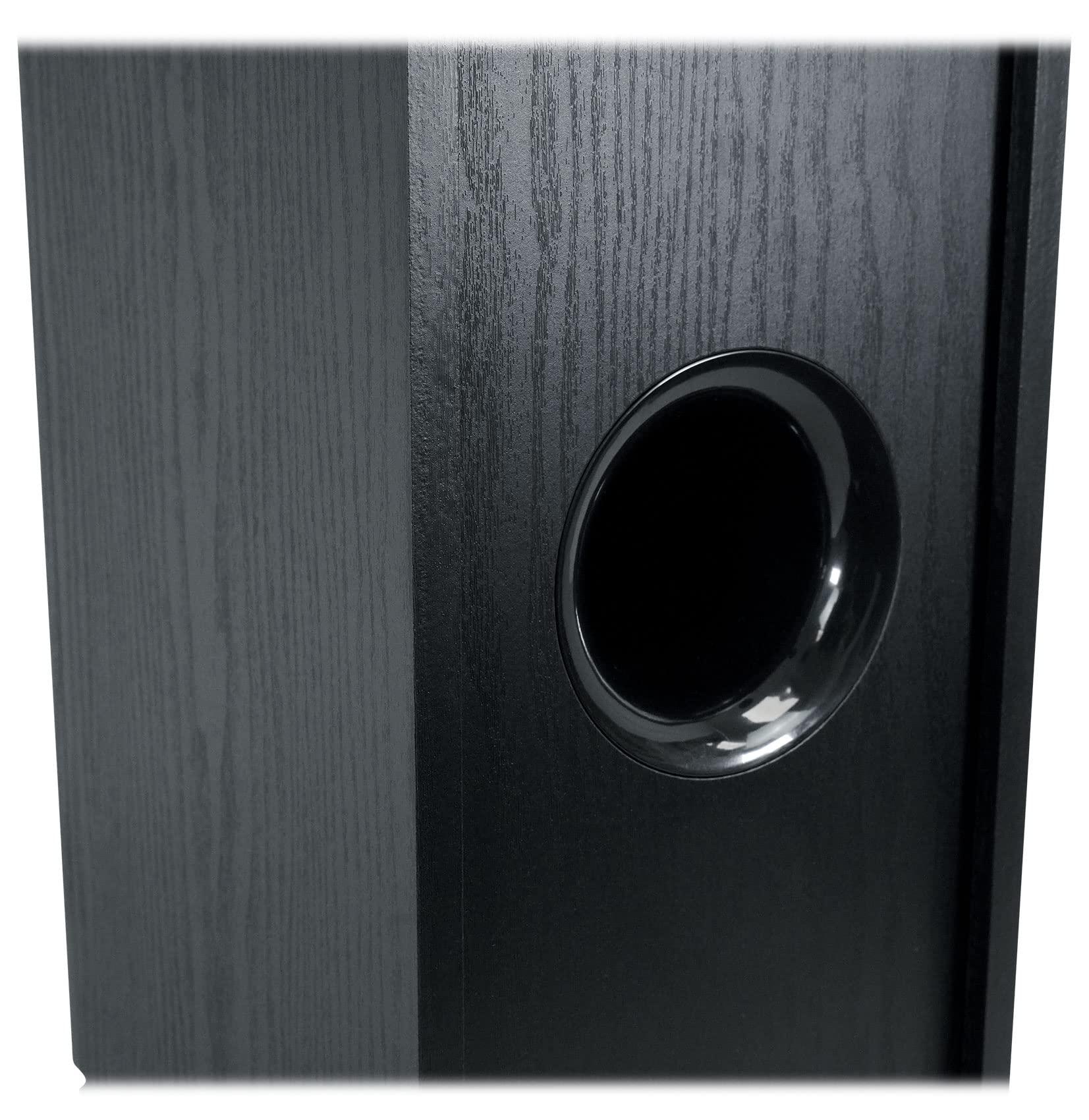 Rockville Rockville RockTower 64B Passive Tower Speaker, 4 Ohm, Black, High-Fidelity Sound, Detachable Grille, 3-Way, 6.5", 500W, MDF, Perfect for Home Audio