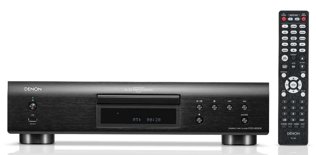 Denon Denon DCD-900NE CD Player with Advanced AL32 Processing Plus & Integrated USB Port, Supports Hi-Res Formats - CD, CD-R/RW, MP3, DSD & More, Pure Direct Mode, Vibration-Resistant Design
