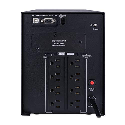 CyberPower CyberPower PR1000LCD Smart App Sinewave UPS System, 1000VA/1000W, 8 Outlets, AVR, Mini-Tower