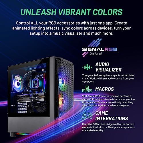 Skytech Gaming Skytech Gaming Shadow Gaming PC Desktop AMD Ryzen 7 5700X 3.4 GHz, NVIDIA RTX 4060, 1TB NVME SSD, 16GB DDR4 RAM 3200, 600W Gold PSU, 11AC Wi-Fi, Windows 11 Home 64-bit,Black