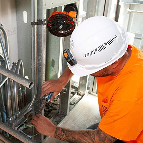 Klein Tools Klein Tools PJSFM1 Cordless Rechargeable Fan with USB-C Charging Cord and Multiple Mounting Options Perfect for the Jobsite