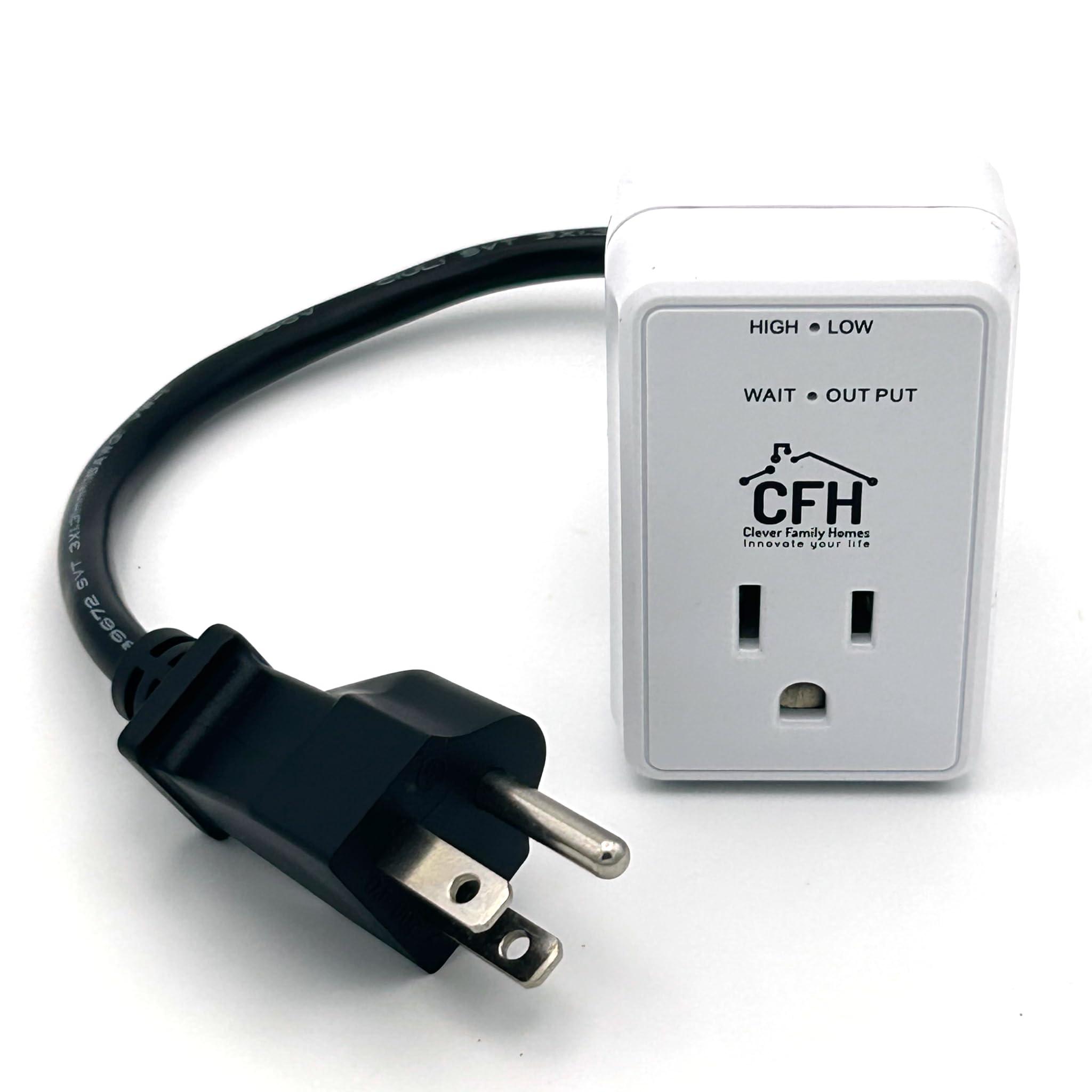 Clever Family Homes Mini 10-Amp 1200-Watt Surge Protector Smart Plug with Outlet Saver Power Cord