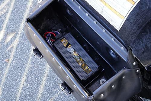 Audiosavings Audiosavings Bundle: (2) Kicker 47PSMB32 3\" 100w PSM Motorcycle/ATV Handlebar Speakers in Black PSMB32 Bundle with Rockville ATV220 2 Channel UTV/Motorcycle Bluetooth Amplifier IP65 Micro (2 Items)