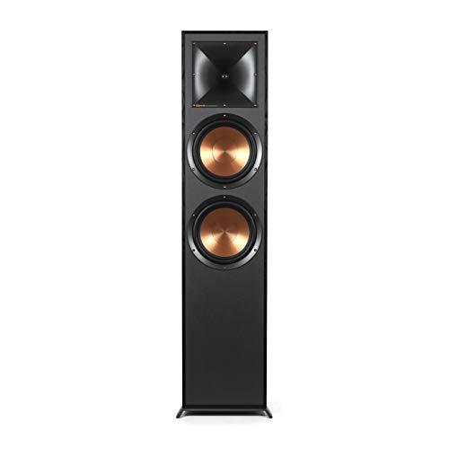 Klipsch Klipsch Reference R-820F Floorstanding Speaker for Home Theater Systems with 8” Dual Woofers, Tower Speakers with Bass-Reflex via Rear-Firing Tractrix Ports in Black