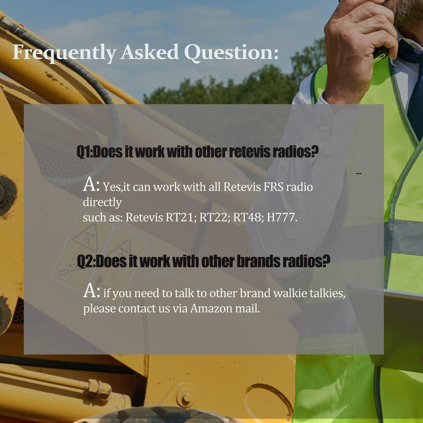 Retevis Retevis RT47 Waterproof Walkie Talkies for Adults,Long Range Two Way Radio,License-Free,Lightweight,Commercial 2 Way Radio for Manufacturing (6 Pack)