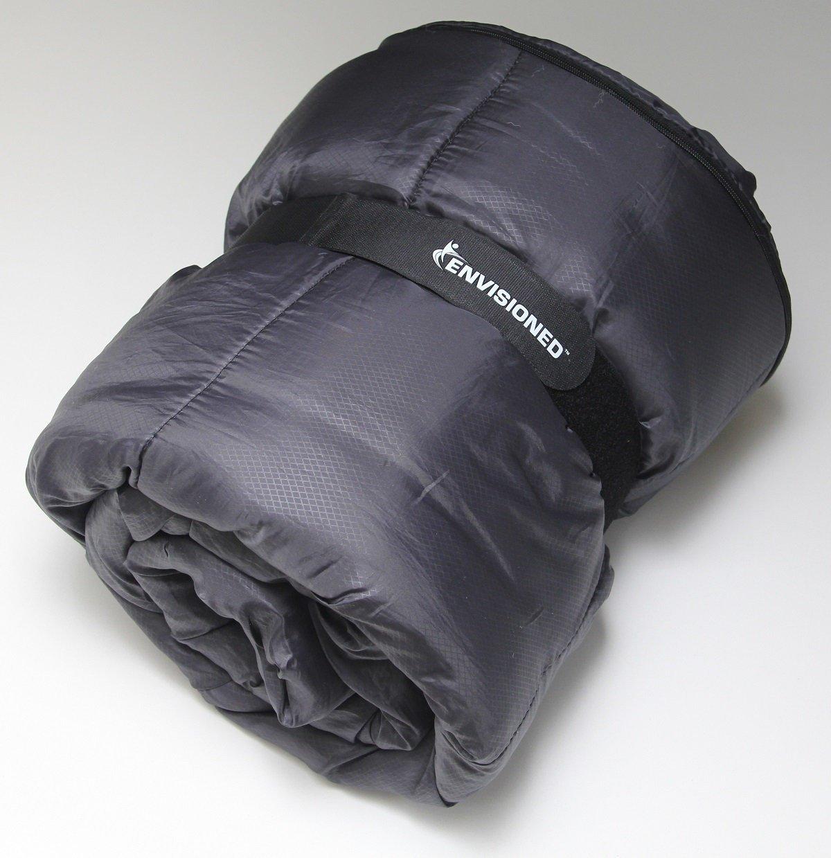 ENVISIONED Elastic Reusable Cinch Straps 1.5" x 20" - 6 Pack Multipurpose Quality Hook and Loop Securing Straps