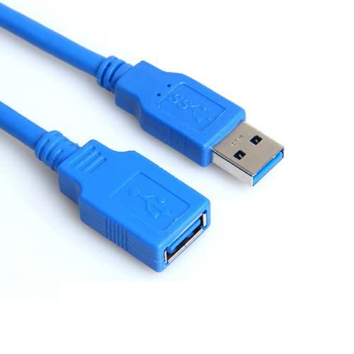 DirectNine Basics USB 3.0 Extension Cable Standard Type A Male to Female, Blue - 5 Meters (16.4 Feet)