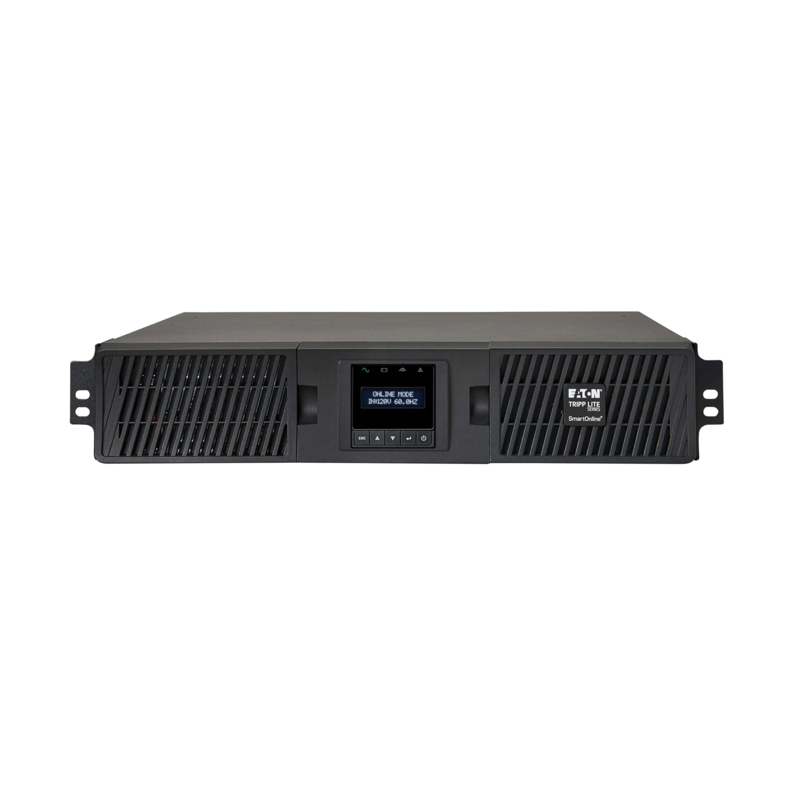 Tripp Lite 120V 1000VA 900W Double-Conversion UPS - 6 Outlets, Extended Run, WEBCARDLX, LCD, USB, DB9, 2U Rack/Tower