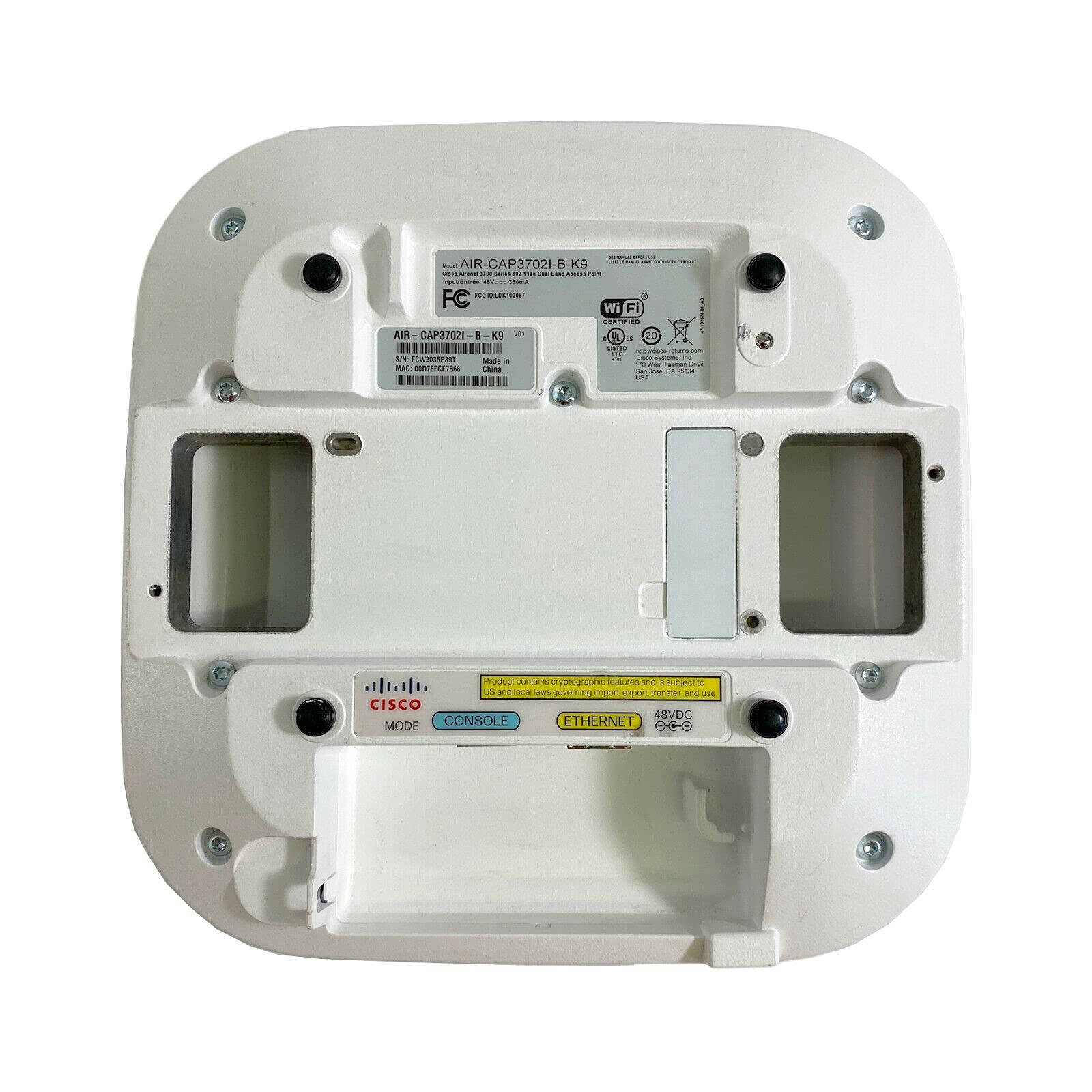 Tekswamp AIR-CAP3702I-B-K9 Aironet 3700 Dual Band Wireless Access Point 802.11ac