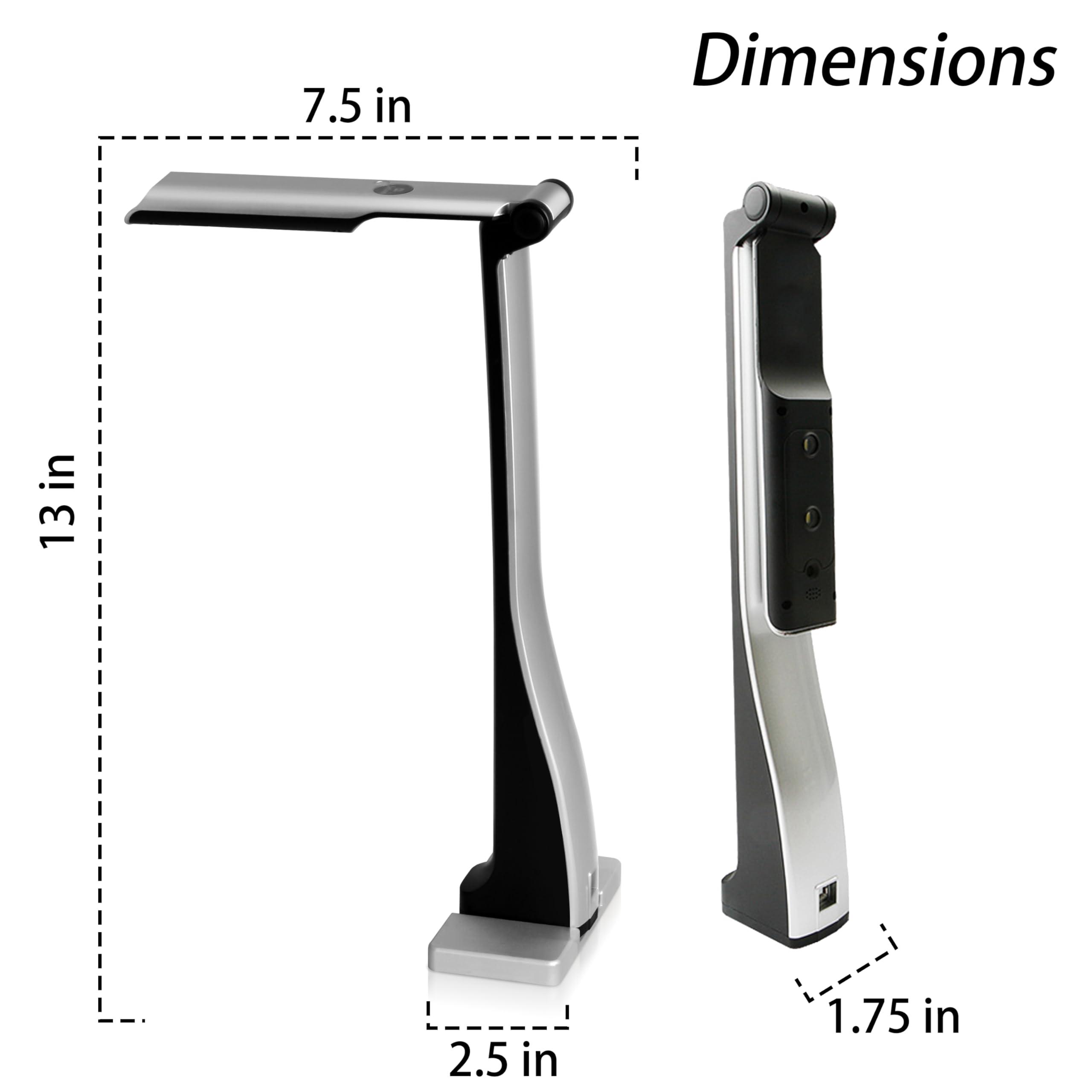 QOMO QOMO ScannerCam 22 Portable 8.0 MP USB Document Camera with Built-in Mic and LED Light for MAC, PC, Chromebook. Designed for Online Learning, Web Meeting and Document Scanning