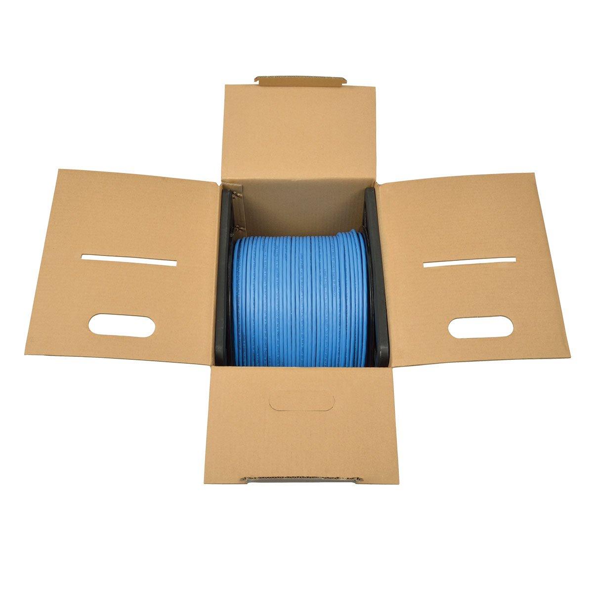 Tripp Lite TRIPP LITE Cat6 Bulk Solid-Core Cable, Plenum-Rated PVC (CMP), Gigabit, Blue, 1000\' (N224-01K-BL)