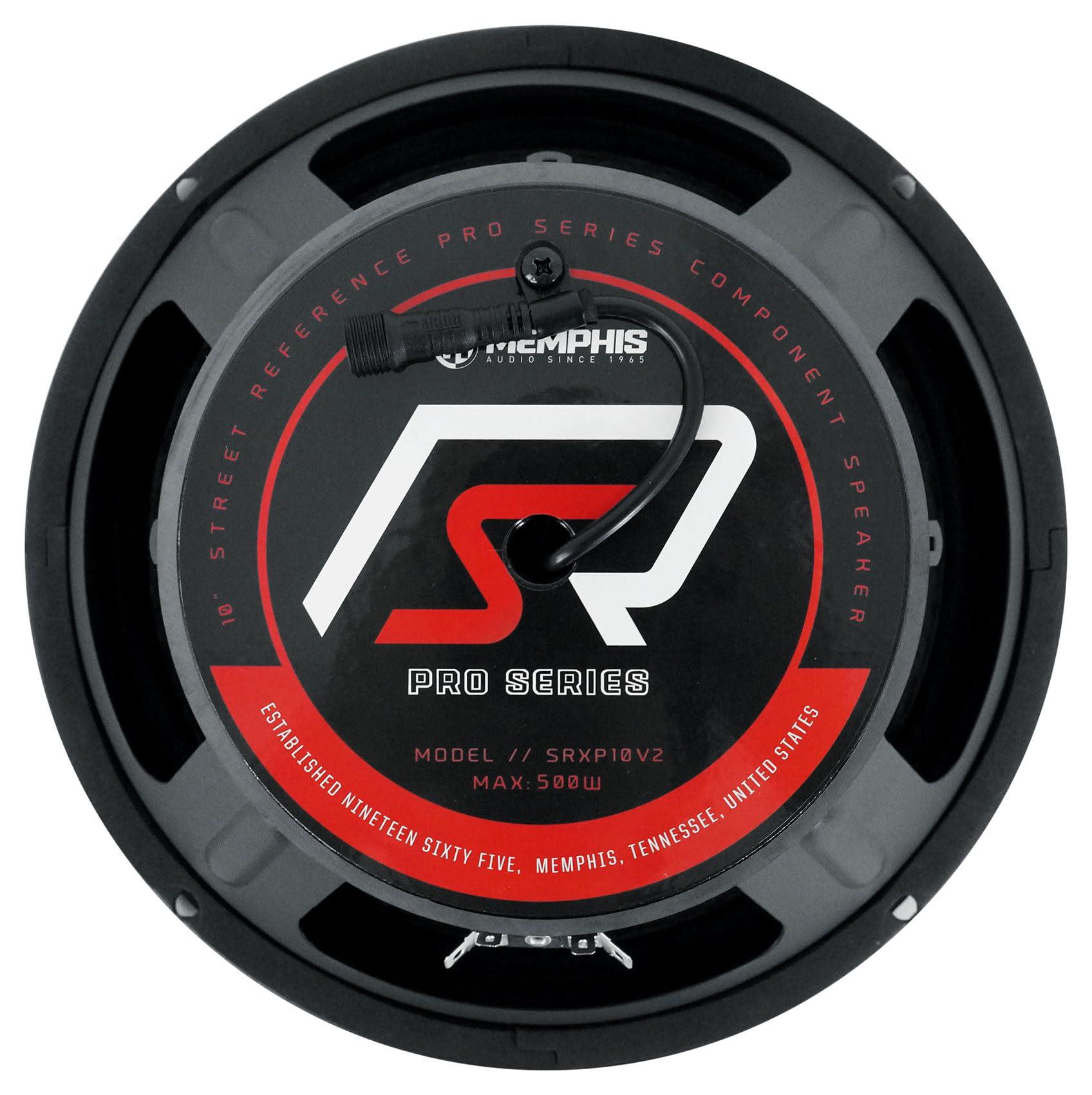 Memphis Memphis Audio SRXP10V2 SRX10 500w Midrange Car Speaker+Free Bluetooth Speaker
