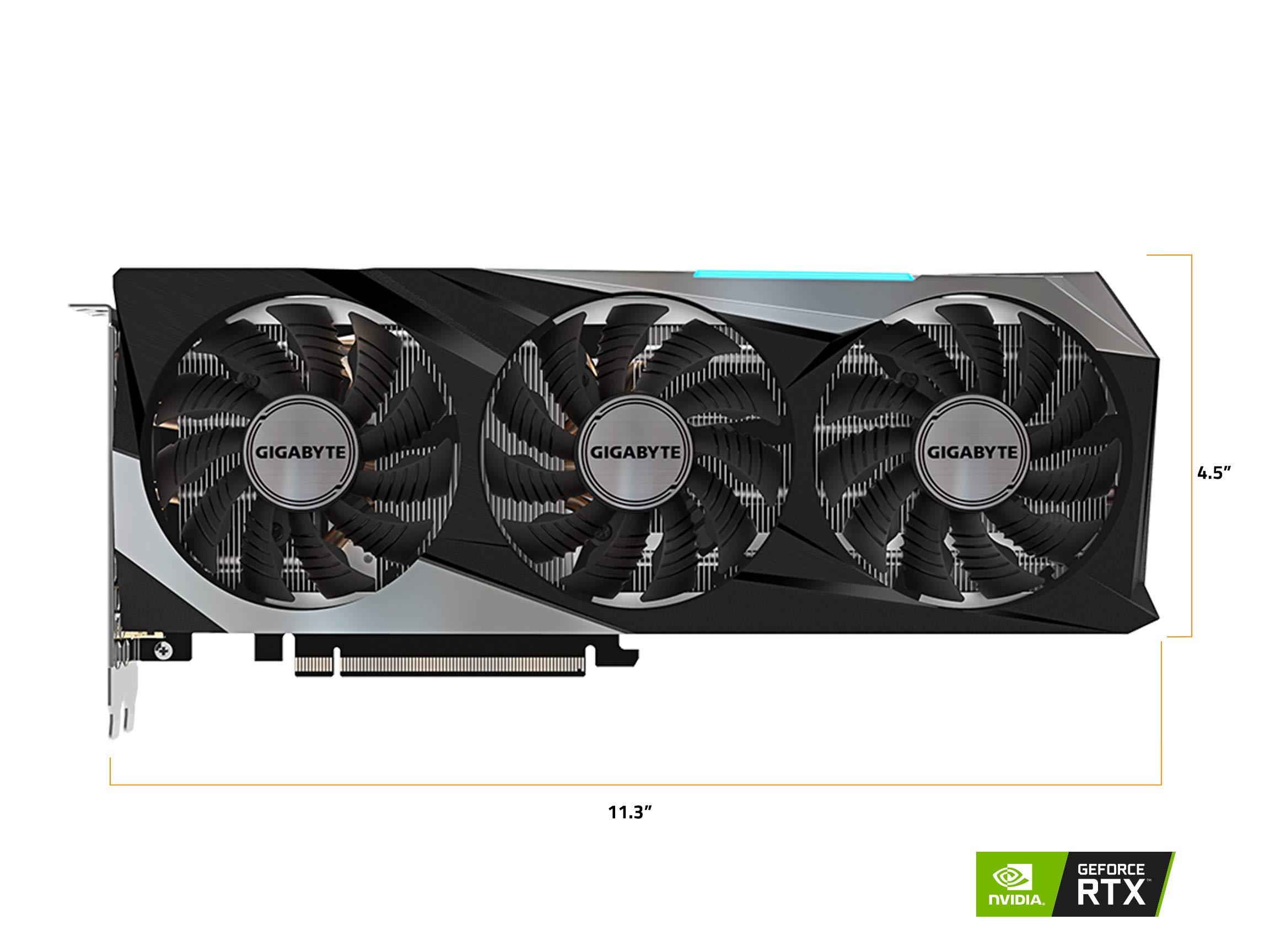 GIGABYTE Gigabyte GeForce RTX 3060 Ti Gaming OC PRO 8G Graphics Card, 3X WINDFORCE Fans, 8GB 256-Bit GDDR6, GV-N306TGAMINGOC PRO-8GD Video Card
