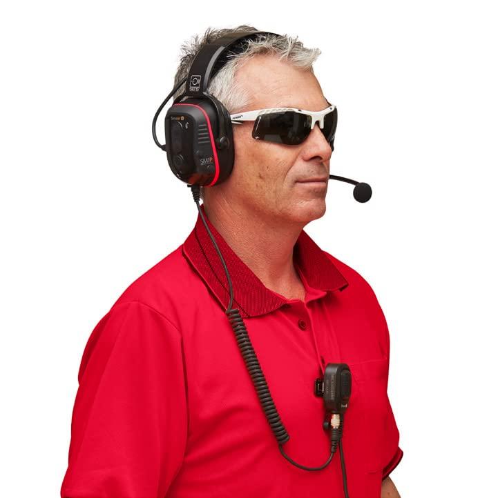 Sensear Sensear SM1P-IS Hazardous Location Smart Wireless Industrial Communication Headset, Behind-the-Neck, 24 dB NRR, Noise Cancelling Ear Protection, 82 dB Volume Limiter, Manufacturing, Oil & Gas, Mining