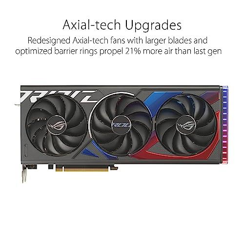 ASUS ASUS ROG Strix GeForce RTX 4060 OC Edition Gaming Graphics Card (PCIe 4.0, 8GB GDDR6, DLSS 3, HDMI 2.1a, DisplayPort 1.4a, Axial-tech Fan Design, Aura Sync, 0dB Technology)