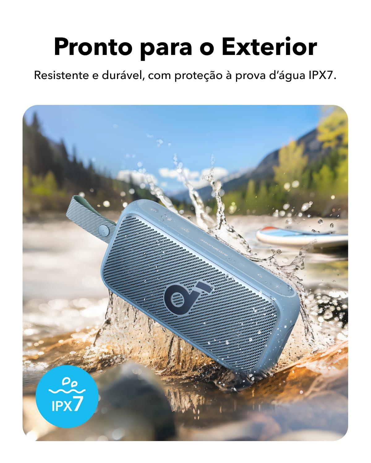 Soundcore Soundcore Motion 300 by Anker, Bluetooth Speaker, Wireless Hi-Res Portable Speaker, IPX7 Waterproof, BassUp, Bluetooth 5.3, 30W Stereo Sound, 13H Playtime for Home, Shower, Outdoor, and Travel - Blue