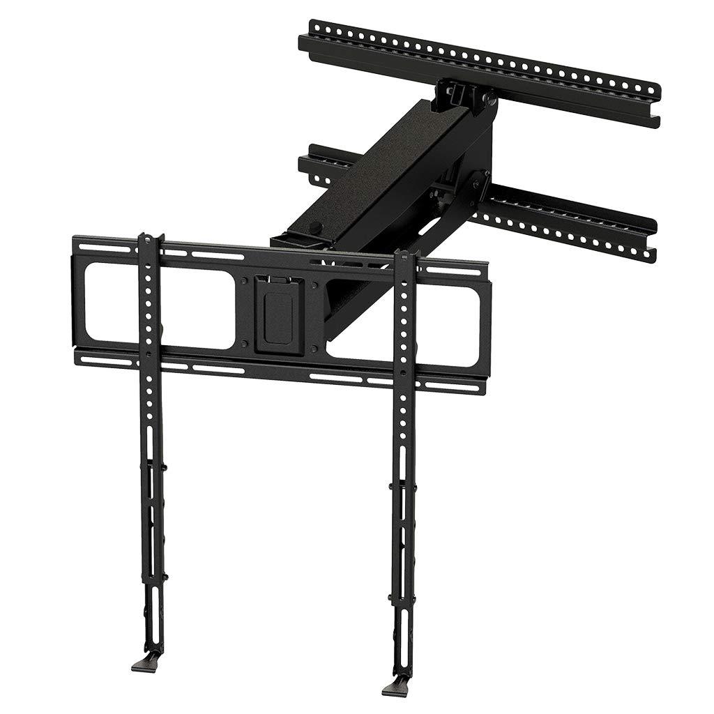 MantelMount MantelMount- MM340 above Fireplace Pull Down TV Mount- Televisions 44\" to 80\" Up to 90 lbs - Safe Auto-Adjusting TV Mounts - Patented Motion Stops, Handles, Balancing Technology - Superior Steel