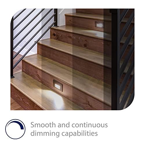 WAC Lighting WAC Landscape Lighting, LEDme 120V LED Horizontal Indoor and Outdoor Step and Wall Light 3000K Built-in LED in White