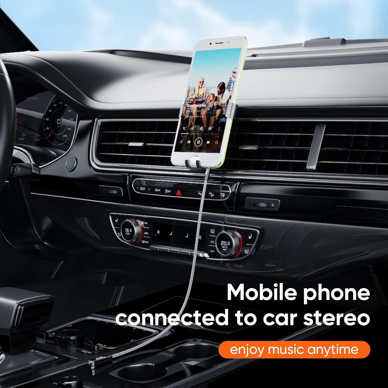 CableCreation CableCreation 3.5mm Audio Cable(3FT/0.9M), 90 Degree Right Angle 4-Conductor TRRS 3.5mm Stereo Aux Cable with Microphone for Car Headphones,Speaker,Tablets,Laptops,Smart Phones