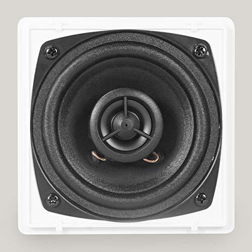 Rockville Rockville (4) Cube 3.5\" 30w RMS White Home Theater Wall Speakers+Swivel Brackets