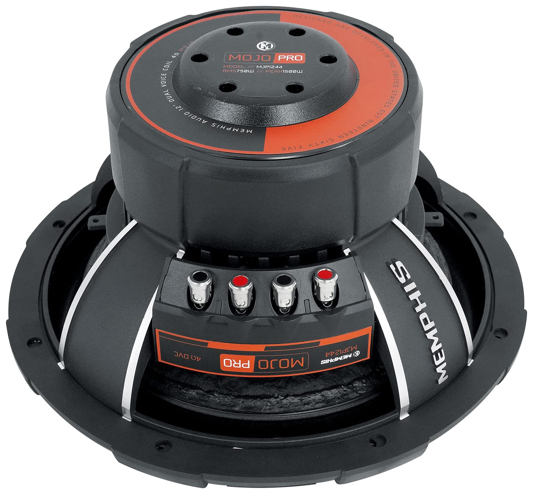 Memphis (2) Memphis Audio MJP1244 12\" 1500w MOJO Pro Car Audio Subwoofers DVC 4 ohm Subs
