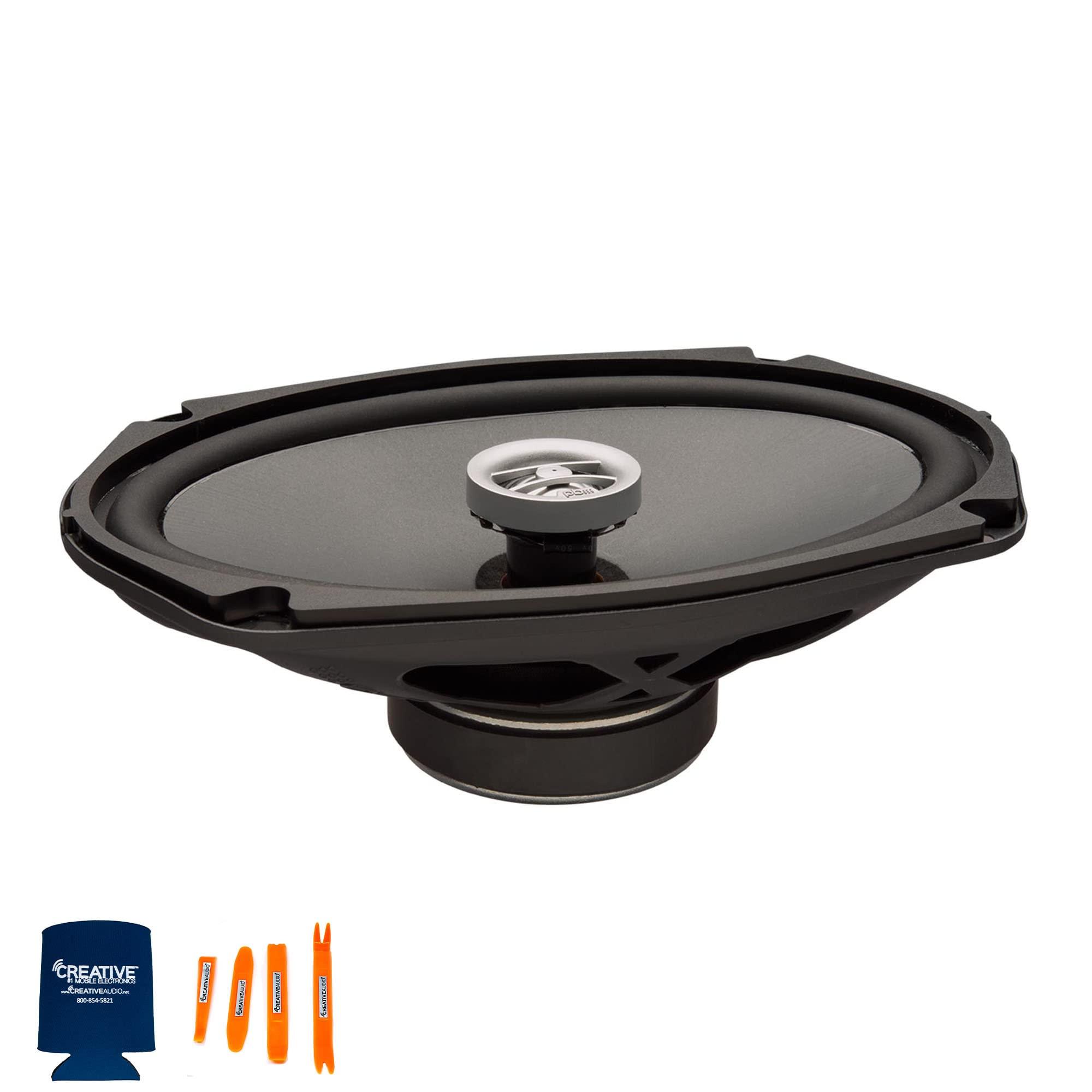 PowerBass PowerBass 2 Pairs of OE-692T 6x9 Shallow Mount Coaxial 2-Ohm Speakers
