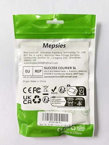 Mepsies USB C Extension Cable 3.3ft, USB Type C Male to Female Charging/Data Transfer Extender Cord, USB 3.2 10Gbps 5A/100W 4K/60Hz, Compatible with MacBook Pro/Air Dell XPS iPhone 15 Galaxy and More